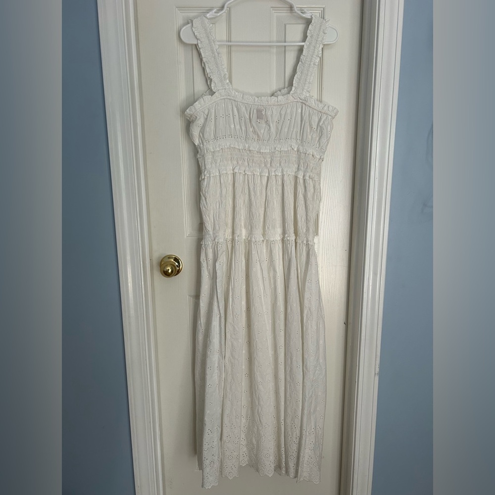 NWT Gap x Doen Eyelet Midi Dress - Picture 9 of 11